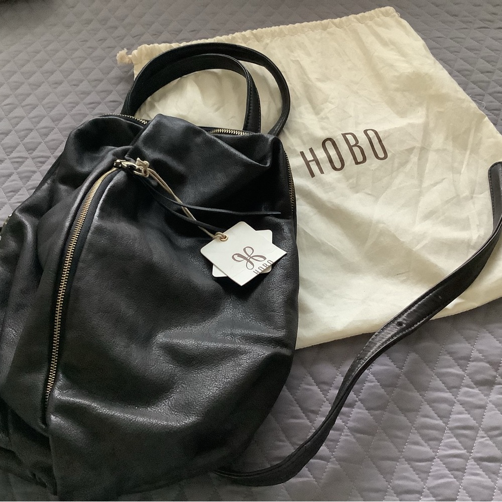 HOBO black Vespa backpack